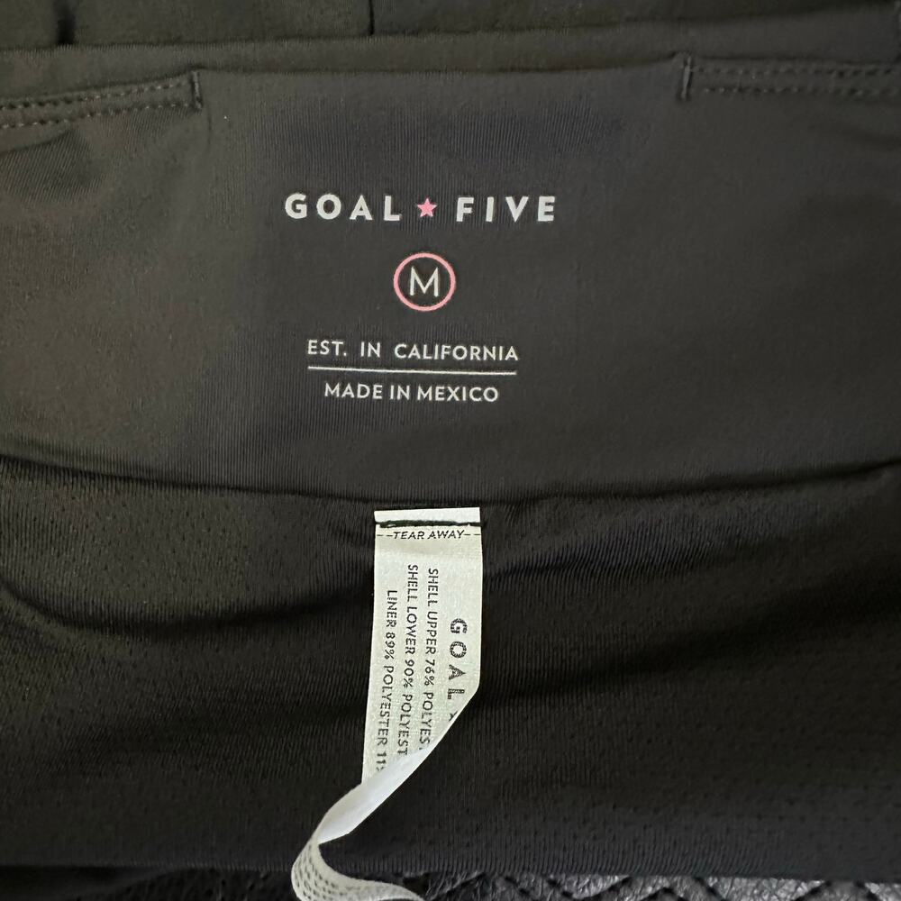 Goal Five Womens size Medium Fast & Free Athletic Shorts Gray Black Stretch NWOT - Picture 5 of 6